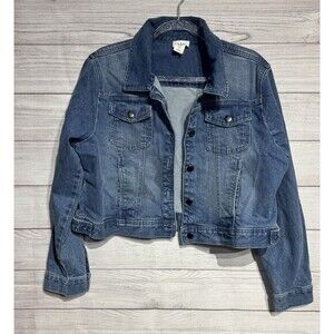 Nicole Miller Women's Blue Jean Jacket Sz XL NEW 100% COTTON